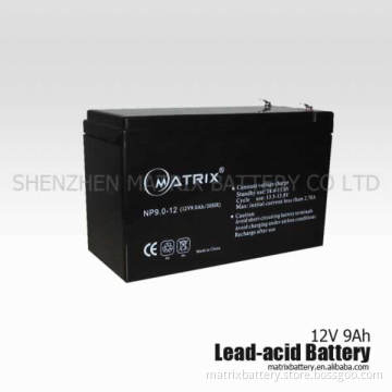 maintenance free lead acid battery 12v9ah